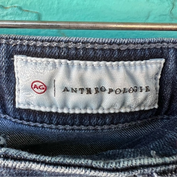 AG ANTHROPOLOGIE THE STEVIE HIGH RISE ANKLE JEANS DARK WASH SIZE 32 - Picture 9 of 11